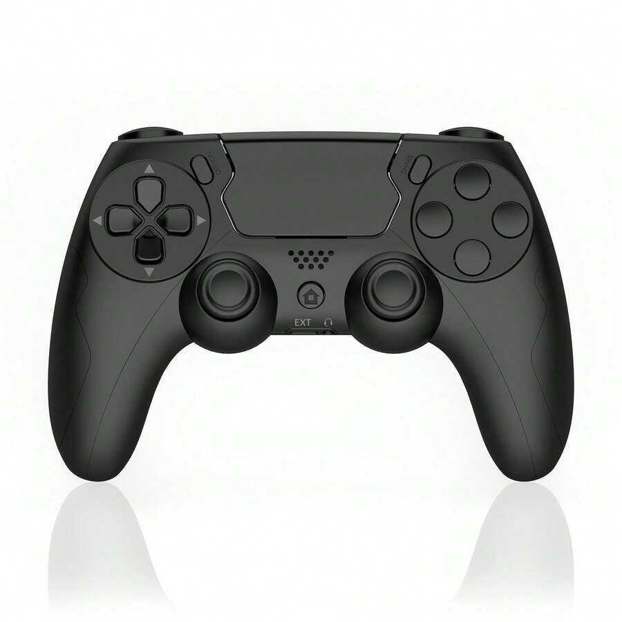 GAMINJA P48 Wireless Controller, Compatible With P4 Slim/P4 Pro/P3/PC Console, With 6-Axis Motion Sensing, Dual Vibration, Built-In Speaker, Motion Gyroscope, Headphone Jack, Touchpad
