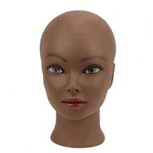 Bald Mannequin Head With Wig Stand Tripod, Female Wig Head Stand For Wig Making And Display, With T-Shaped Large Pin Set - View 6