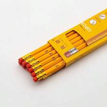 HB Pencils, Hexagonal Barrel, Wooden Body, Suitable For Elementary Students And Children, Equipped With Eraser Head, Convenient For Exam Use, Erasable, Boxed Stationery - Liangyi Yellow Handle - View 2