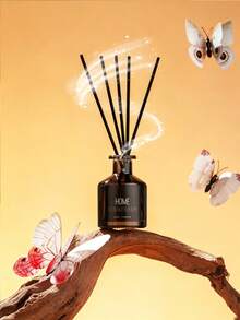 100 buah Stik Diffuser Rotan Alami - Isi Ulang Minyak Esensial Tahan Lama, Cocok untuk Spa, Pewangi, Aromaterapi (11,81 Inci x 3mm) Hitam dan Putih - Beraneka warna - View 2