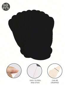 10pcs Disposable Push-Up Breast Pads, Versatile Disposable Breast Pads, Suitable For Tight-Fitting Clothing - Multicolor - View 11