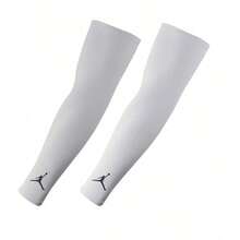 Nike Jordan Sports Elbow Pads For Men, Ice Sleeves, Arm Sleeves, Breathable, UV Protection, Moisture-Wicking, Sun Protection Arm Covers - White - View 1
