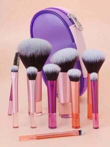 Multi-Color Travel Portable Eyeshadow Brush Makeup Brush - Multicolor - View 1
