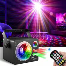 1pc RGB Disco Party Light, DJ Stage Lighting With Remote Control & Sound Activated Mode, Colorful Projection Lamp For Home Party, Birthday, Wedding, Christmas, Halloween, Bar, Club - Black - View 14