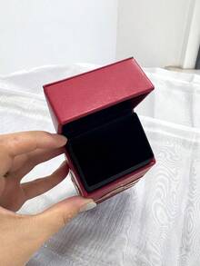 YSL Dust-Proof Hard Case Cosmetic Organizer Dual Use Vanity Storage & Daily Crossbody Handbag Gift Box - Red - View 9