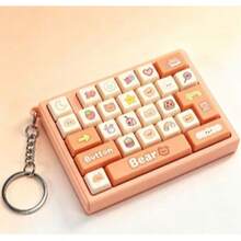 Mini Keyboard Keychain Fidget Toy, Cute Animal Keyboard Bag Charm, Portable Clickable Stress Relief Pendant, Crisp Sound, Decompression Key Ring, Suitable For Backpacks And Keys, Random Color 1pc - Multicolor - View 15