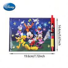 Monogram 1PC Disney Officially Licensed Minnie Autograph Book Set, Mickey Friends Notebook With Pen, Castle Fireworks Theme, Stationery Gift For Fans - Multicolor - View 4