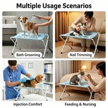 1PC Medium Sized Pet Grooming Hammock Ideal For Cats Dogs Equipped With Special Fixtures Perfect For Bathing Trimming Nail Clipping Grooming Supplies Cat Beds Puppy Keep On Dog Blanket Cat Supplies Happy Dog Puppy Essentials Dog Bed Blue - one-size - View 3