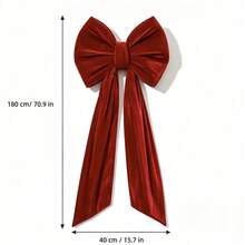 2pcs/1pc Extra Large Pink Bow Decor, Suitable For Christmas Tree, Holiday Party, Birthday, Baby Shower, Gender Reveal Backdrop, Giant Ribbon Wall Hanging And Photo Props, Perfect For Bridal Shower And Wedding Party Decoration - View 7