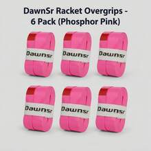 6pcs Dawnsr Racket Grip Tape, Sweat-Absorbent Anti-Slip Handle Wrap, Sports Racket Accessory, Comfortable & Durable, Suitable For Tennis, Badminton, Pickleball Rackets - Multicolor - View 3