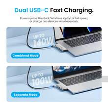 VENTION 6-In-1 Type-C Docking Station, Plug & Play Design | 8K@240Hz Display, 10Gbps High-Speed Data Transfer, 100W PD Fast Charging, Thunderbolt Compatible USB-C Hub - View 6