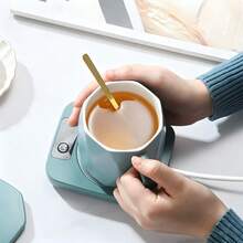 Alas Penghangat Cangkir Bertenaga USB untuk Kopi_Pelat Penghangat Elektrik 45 Derajat_Cocok untuk Lilin, Teh, Susu, Minuman, Meja, Restoran, Bar, Hadiah Pesta Rumah Baru, Sempurna untuk Penggunaan di Rumah/Kantor/Perjalanan (Hanya untuk Menghangatkan, Bukan untuk Memanaskan, Harap Gunakan Adaptor Daya Lebih Tinggi untuk Efek Penghangatan yang Lebih Baik, Jangan Gunakan di Komputer) - MultiWarna - View 8