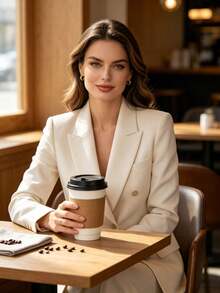 100pcs Coffee Cup Sleeves, Suitable For Hot Drinks, 25/50pcs Durable Corrugated Cardboard Cup Sleeves, Fit 12-24oz Cups, Beverage Insulation, Suitable For Both Hot And Cold Drinks - View 4