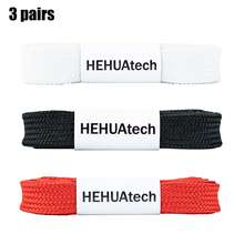 3 Pairs / 10 Pairs Cotton Braided Shoelaces 1.5cm Wide Soft Thick Woven Texture Flat Shoelaces Solid Color / Contrast Color Multi-Color Matching Sports Shoes Daily Replacement DIY - 3-pack-#132 White+#131 Black+#133 Red - View 16
