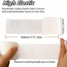 1/3/7 Rolls Elastic Self-Adhesive Sports Bandage, Finger And Ankle Support Fixation, For Wrist, Waist, Knee And Elbow Protection, Suitable For Football, Basketball, Running, Fitness, Badminton, Tennis - Multicolor - View 7