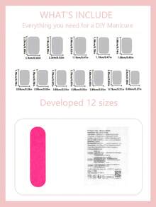 24pcs Short Square Press On Nails Nude Pink And Black Color Block With Simple Hand Painted Lines Suitable For Men And Women Ideal For Youngsters For Daily Commuting And Outings Autumn Winter And Christmas Styles - Multicolor - View 4