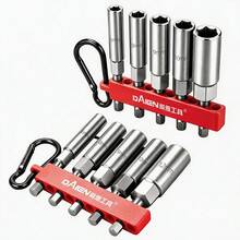 DAIEN Metric Socket Bit Set, Forged Alloy Steel Deep Hex Non-Magnetic, 6.35mm Universal Shank, With Hanging Strap And Carabiner, For Power Drill, Furniture, Home Appliances, Outdoor Repair And Disassembly - Hex Socket Set - View 6