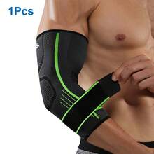 1pc Adjustable Elbow Brace Support With Strap, Compression Sleeve Arm Support For Women And Men For Sports, Running, Workout, Basketball, Golf, Tennis, Weightlifting - Multicolor - View 16