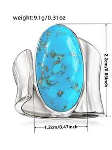 1pc Elegant Ring Women's Wedding Engagement Party Jewelry Valentine's Day Gift - 1# - View 6