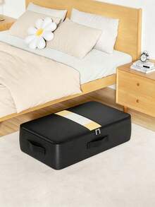 Heavy Duty Waterproof Under Bed Clothing Storage Bag Sturdy Textured Material Multi Pull Handles For Easy Access Stackable Flat Shape Holds Seasonal Garments & Bedding Ideal For Home Closet And Dormitory Storage Bedroom Room Decor Back To School - Multicolor - View 13