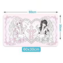 Pink Angel Anime Sexy Girls Y2K Anti-Slip Rubber Mouse Pad Kawaii Desk Mat Laptop Gaming Extended PC Gamer Cabinet Mousepad XXL Keyboard Rug Carpet - View 17