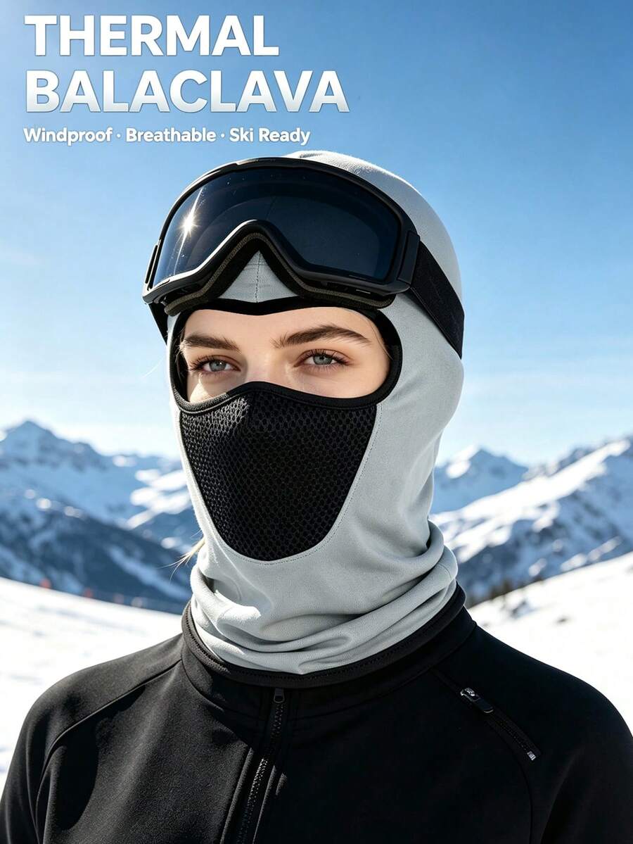 1pc/2pcs Balaclava Face Mask, Lightweight Breathable Sun Protection Ski Mask, Unisex For Football, Cycling - Multicolor - View 1
