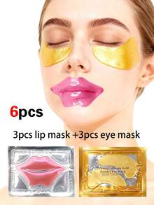 50pcs Rose Lip Mask & Eye Mask Skincare Set, Effectively Improves Bags, Dark Circles, Lip Lines, Deep Hydration & Moisturizing, Great Gift For Mom Or Women, 6/2pcs Per Pack - Multicolor - View 9