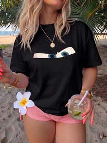 Women T-Shirts - Black - View 4