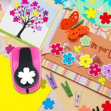 1-Inch (25mm) Sakura Pattern Hole Punch Tool, Random Color, Suitable For DIY Photo Paper, Arts & Crafts, Scrapbooking, Student & Daily Use - 1 Inch 25mm Sakura Paper Hole Puncher - View 5