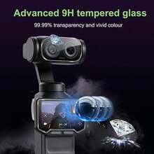 6pcs/Pack, Compatible With Insta 360 Luna Ultra Screen Protector, High Definition Tempered Glass, Anti-Scratch, Crystal Clear, Suitable For 360 Luna Ultra (3+3) - View 6