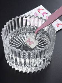 1PC Acrylic Plastic Nail Art Cup, Acrylic Powder, Mixing Palette, Lid, Bowl, Cup Holder, Nail Art Tools - Clear - View 3