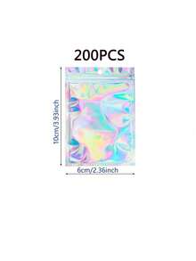 Laser Holographic Self-Sealing Bags, Jewelry Gift Packaging Storage, Colorful OPP Bags, Thickened DIY Transparent Storage Bags, Sealed Bags, Multi-Function Sealing Bags, Jewelry Gift Packaging Boxes, Packaging Accessories - Multicolor - View 22