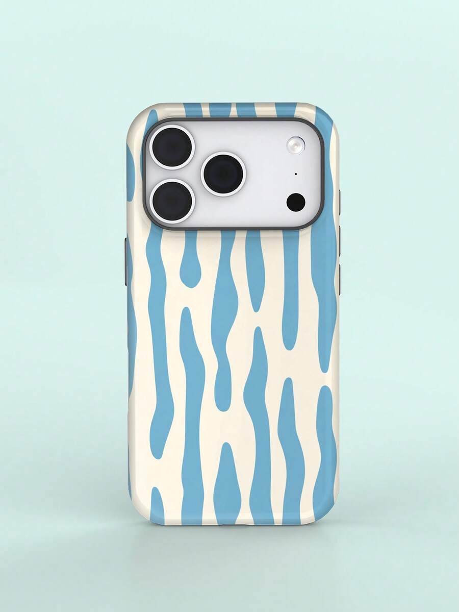 KOOLIFE Ốp lưng điện thoại phong cách Glacier Blue, tương thích với iPhone 18 Pro Max, 17 Pro Max, 16 Pro Max, 15 Pro Max, 14, 13, 12, 11 - Họa tiết vân nước - Xem 1