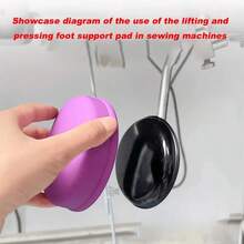 1pc Sewing Machine Presser Foot Cushion, Thickened Silicone Material, Flat Machine Foot Rest Pad, Shock-Absorbing, Comfortable, Heat-Insulating, Foot-Friendly - Silicone Heel Lift Cushion (Random Color) 1pc - View 3