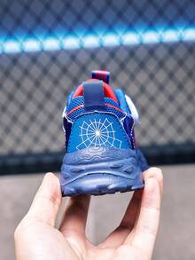 1 Pair Comfortable Fashion Lightweight Breathable Baby & Kids Sports Shoes With Easy-On/Off Strap Design, Suitable For Indoor/Outdoor All-Season Wear - Blue - View 8