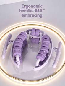 28 Roller Wheel Ring Clamp Massager, 360° Wrap-Around Deep Tissue Handheld Massager For Calf Thigh Arm Muscle Soreness Relief - Multicolor - View 5