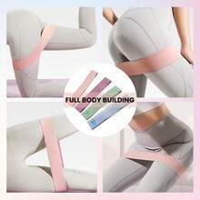 1pc Elastic Band, Non-Slip Stretch Band, Multiple Tension Levels Available, Suitable For Fitness, Yoga, Strength Training, Home And Outdoor Exercise, Unisex, Gym Accessory, Butt Lift Band, Arm And Leg Strength Training Resistance Band - Multicolor - View 2