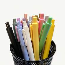 6/12pcs Random Color Minimalist Macaron Morandi Candy Color Retractable Gel Pens 0.5mm - A - View 4