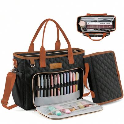 Bolso grande acolchado para la Biblia con funda para la Biblia para mujer, bolso de mano acolchado para la iglesia, correa de hombro ajustable, útiles escolares, regalo para maestra, regalo de regreso a clases, regalo cristiano de Navidad para mujeres, accesorios para la Biblia