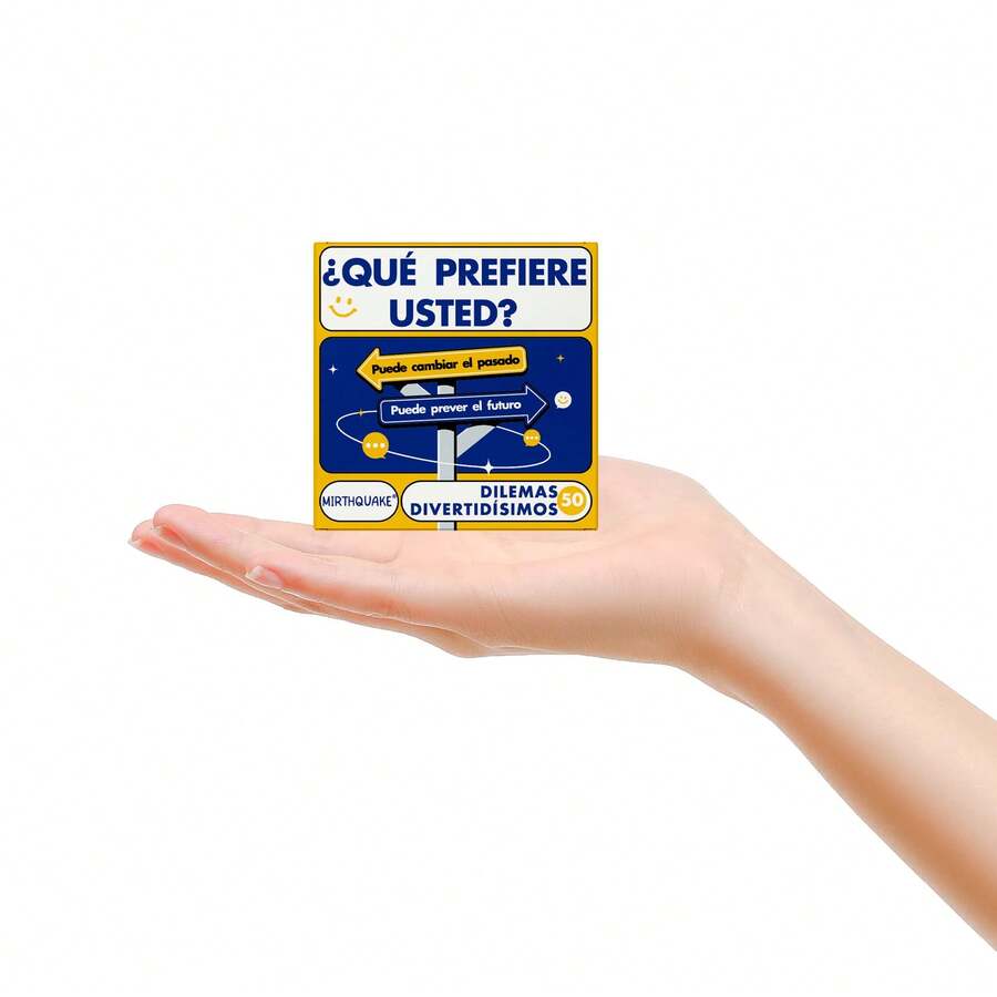 ¿Qué Prefiere Usted? Spanish Dilemma Card Game, 50 Fun Would You Rather Question Cards, Great Christmas Gift, Fun Game Party Activity For Friends Group Gathering - Multicolor - View 1