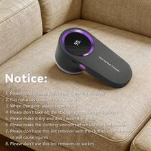 Electric Lint Remover, Pill Remover And Fabric Shaver, Dual Blade Design - Portable And Easy To Clean, Suitable For Home Or Apartment Use. Includes Battery Level Indicator (Great Christmas Gift) - Visual dust collection box - View 3
