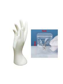 Simulated Hand Jewelry Tray With Realistic Hands - Can Be Used As A Display Stand For Rings, Necklaces And Bracelets; Also Serves As A Jewelry Photography Prop, Home Tabletop Decoration, Wedding Or Anniversary Gift, Jewelry Display Stand And Other Multiple Purposes; Also Suitable As A Gift For Jewelers, Or For Valentine's Day, Christmas And Thanksgiving Holiday Decorations. - Multicolor - View 12