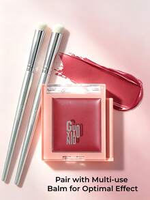 GUOXIAONIU Round Lip Brush, Full Rounded Tip For Bitten Lip Makeup, Soft Dense Bristles Lip Contour Blending Brush With Dust Cover - Rose Gold #384 - View 4