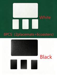 4/8/12/16pcs Rectangular Faux Leather Placemats, Waterproof Oil-Resistant Wipeable PVC Table Mats, Soft Rollable Heat-Insulating Dining Table Decor, Multiple Colors, Suitable For Home, Hotel, Western Restaurant And Outdoor Use - Multicolor - View 20