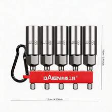 DAIEN Metric Socket Bit Set, Forged Alloy Steel Deep Hex Non-Magnetic, 6.35mm Universal Shank, With Hanging Strap And Carabiner, For Power Drill, Furniture, Home Appliances, Outdoor Repair And Disassembly - Hex Socket Set - View 30