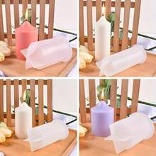 Silicone Candle Mold, Pillar Candle Making Kit, Pointed Candle Mold, Suitable For DIY Crafts, Home Decor, Handmade Accessories - Durable And Flexible Material, IIY Accessories, Candle Making - A-White - View 6