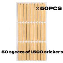 3/5/10/50pcs Nail Supplies Kraft Paper Double-Sided Display Tape, Suitable For Nail Salon Display And Packaging, Double-Sided Nail Display Tape, Can Be Used For Nail Tips, Color Cards And Crystal Handle Nail Adhesion. - Brown - View 7
