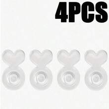 1/4/12/24pcs Silicone Ear Pads Set, Anti-Slip Anti-Drop Ear Plugs, Earring Backs, Suitable For Dangle Earrings, Large Earrings, Earring And Ear Lobe Replacement - Multicolor - View 9