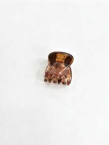20pcs Brown Mini Hair Clips, Suitable For Women's Hairstyle Design, Can Be Used To Decorate Braids And Fluffy Bangs - Brown - View 8
