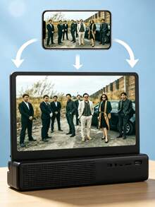 Lucy.Home Mobile Screen Amplifier, Magnifying Lens With Built-In Speaker, Adjustable Stand For Watching Movies And Series At Home (Color Sent At Random) - Multicolor - View 2